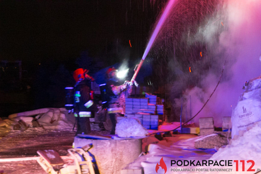 Pożar budynku w Odrzykoniu