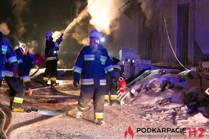 Pożar budynku w Odrzykoniu