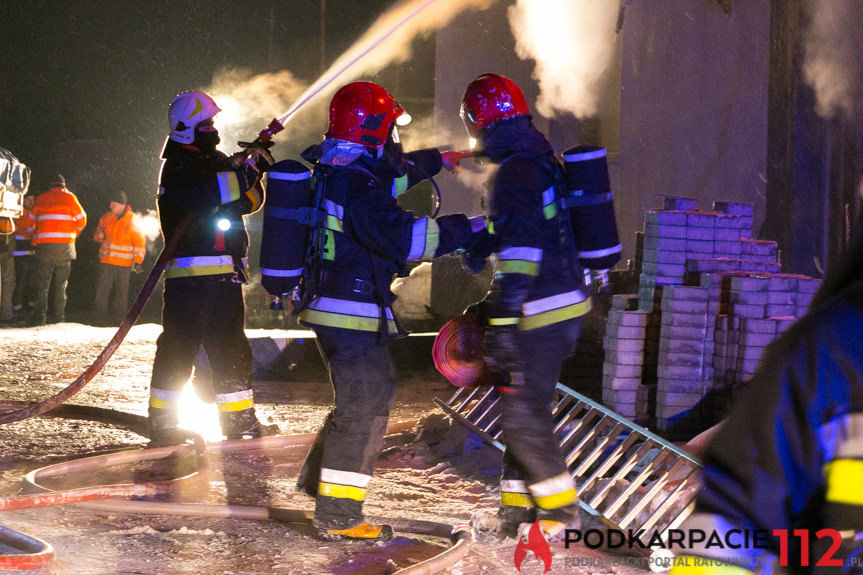 Pożar budynku w Odrzykoniu