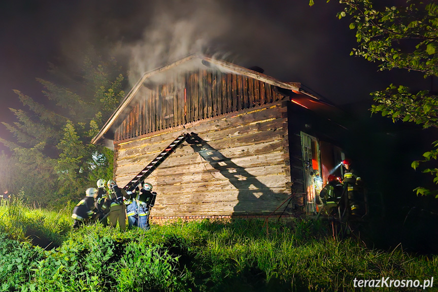 Pożar budynku w Potoku