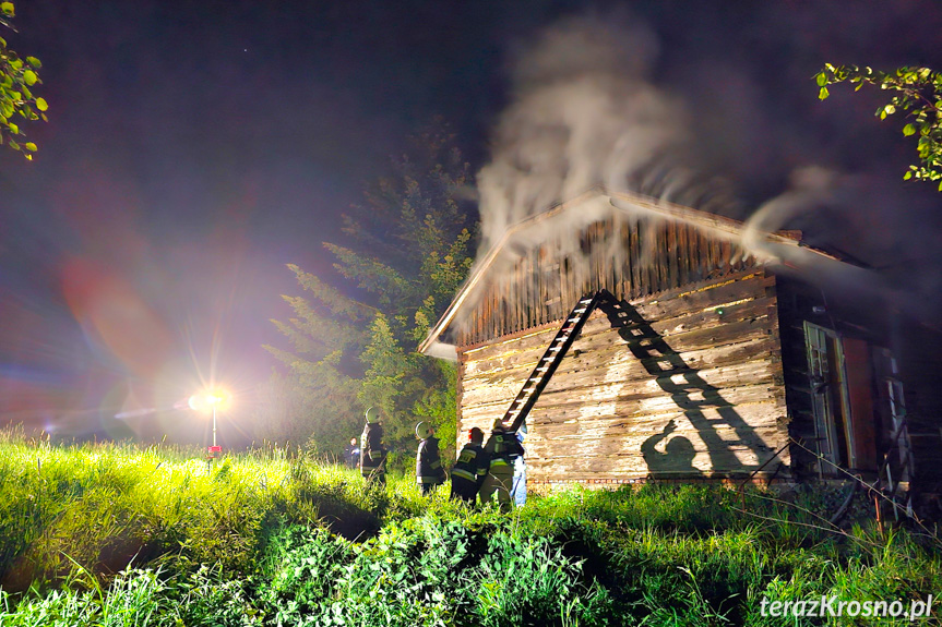 Pożar budynku w Potoku