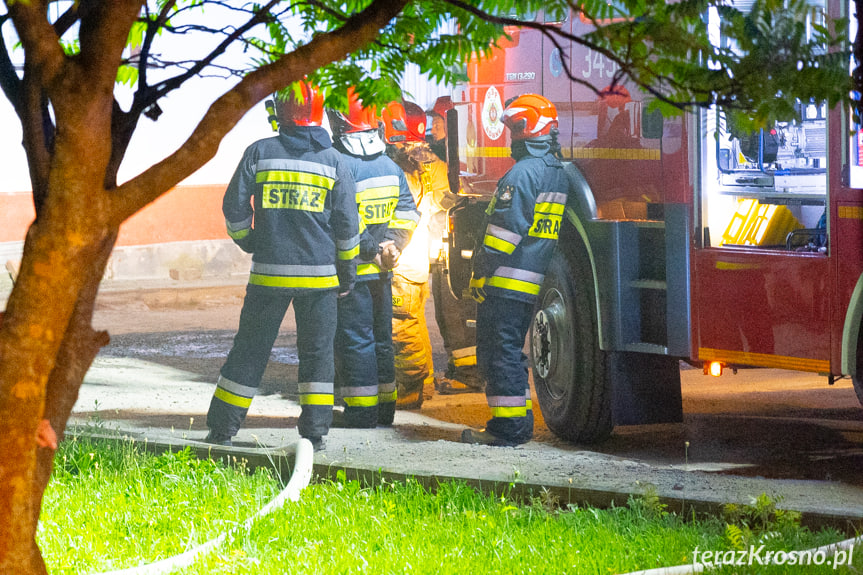 Pożar budynku w Równem