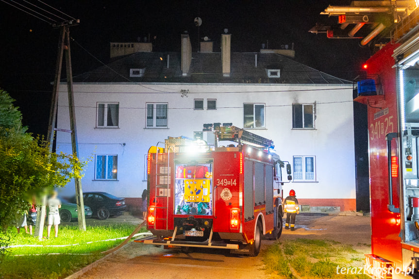 Pożar budynku w Równem