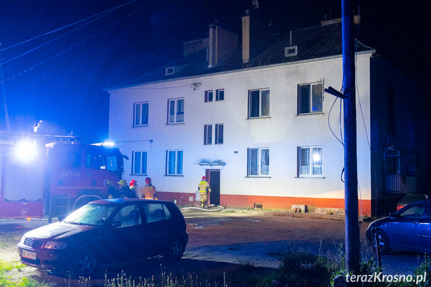 Pożar budynku w Równem