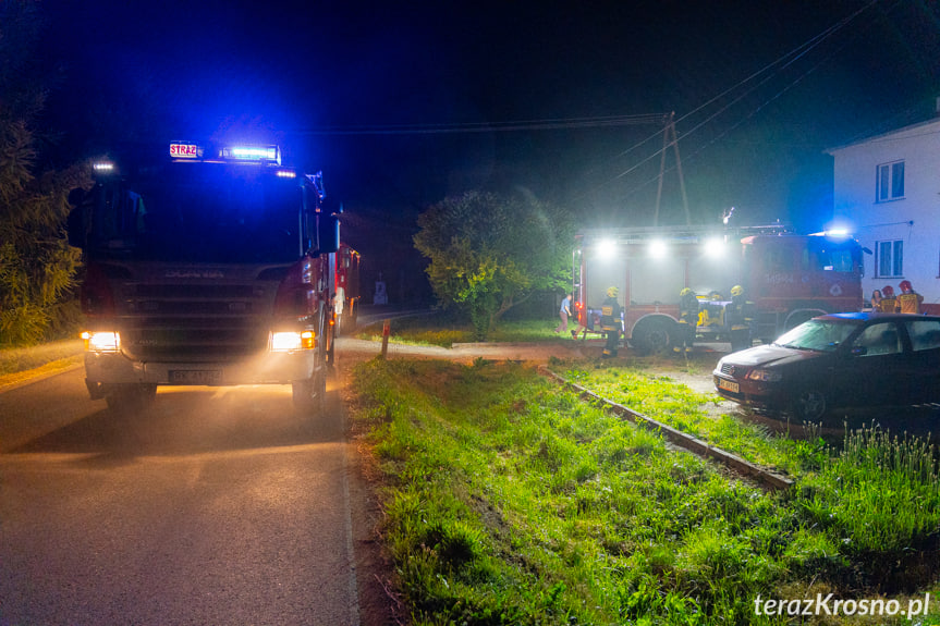 Pożar budynku w Równem