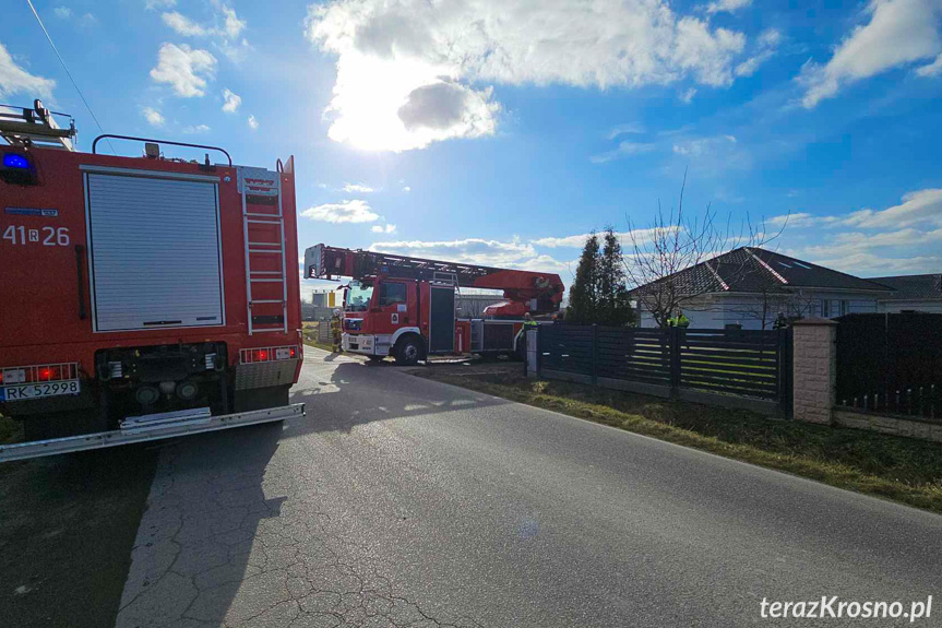 Pożar budynku w Świerzowej Polskiej