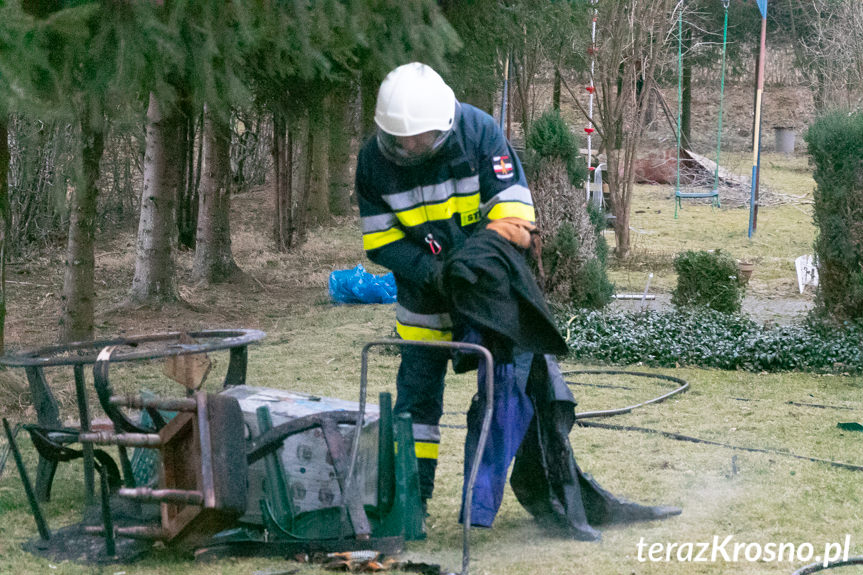 Pożar budynku w Szczepańcowej