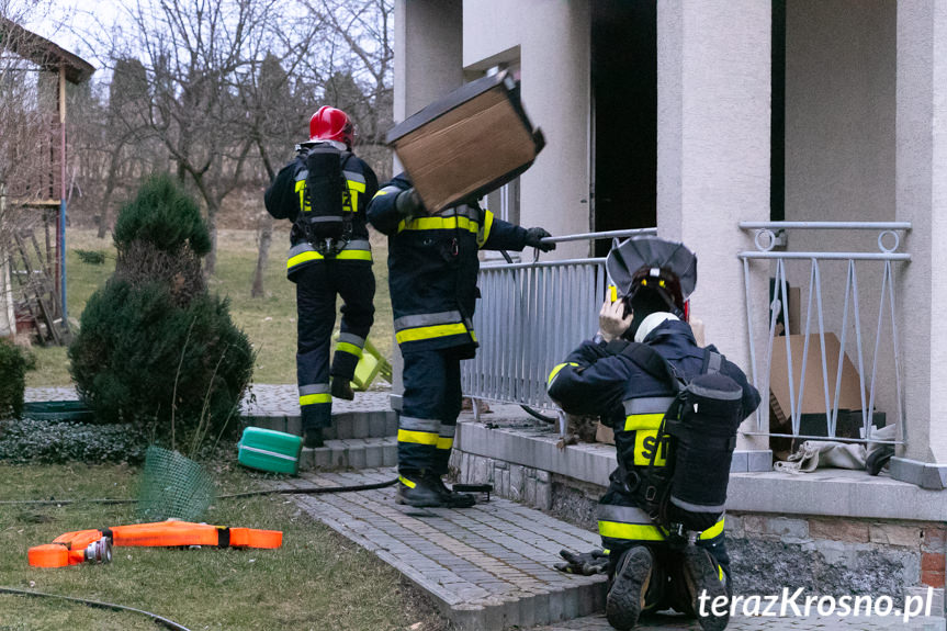 Pożar budynku w Szczepańcowej