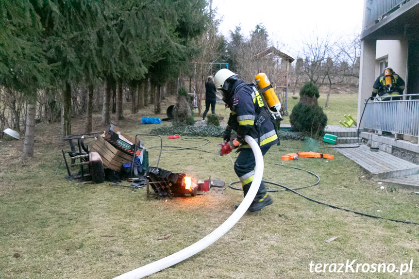 Pożar budynku w Szczepańcowej