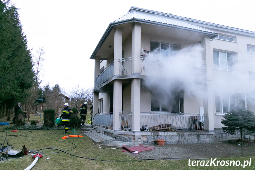 Pożar budynku w Szczepańcowej