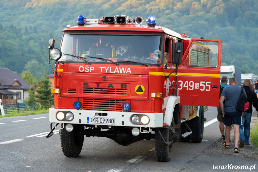 Pożar ciężarówki w Lipowicy