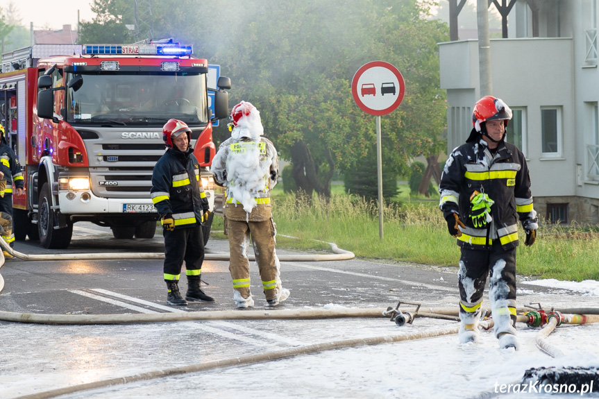 Pożar ciężarówki w Lipowicy