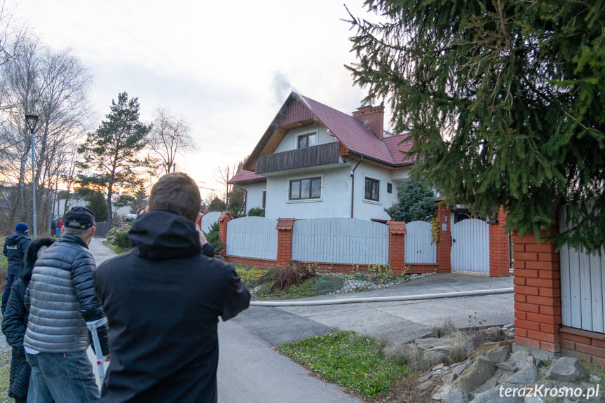 Pożar domu na Spokojnej