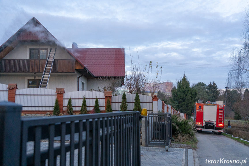 Pożar domu na Spokojnej