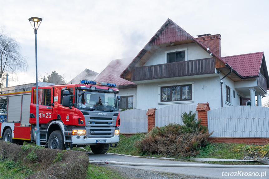 Pożar domu na Spokojnej