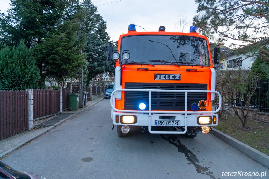 Pożar domu na Spokojnej