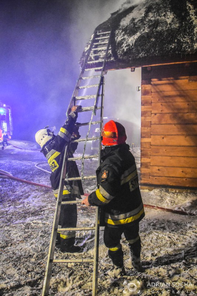 Pożar domu w Czarnorzekach