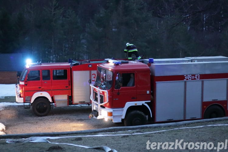 Pożar domu w Czarnorzekach