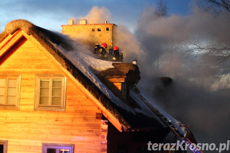 Pożar domu w Czarnorzekach