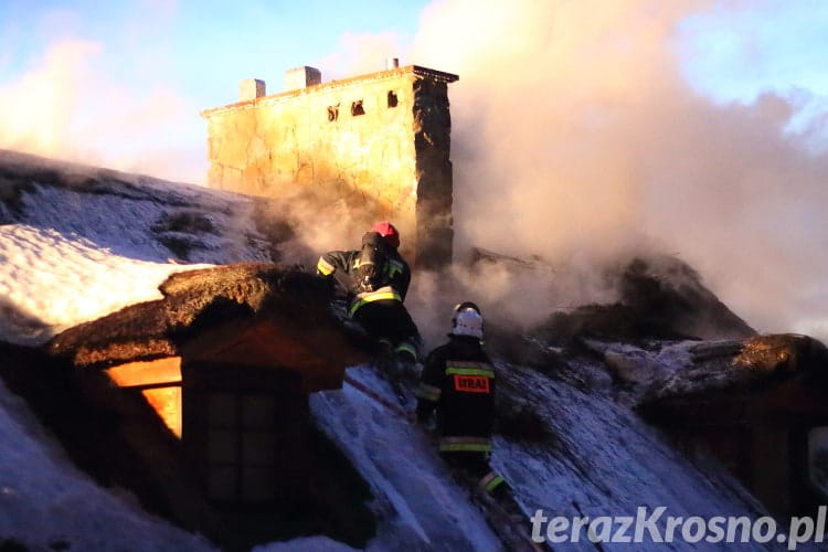 Pożar domu w Czarnorzekach