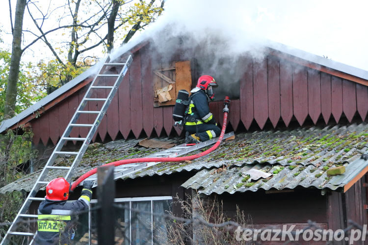 Pożar domu w Iwoniczu