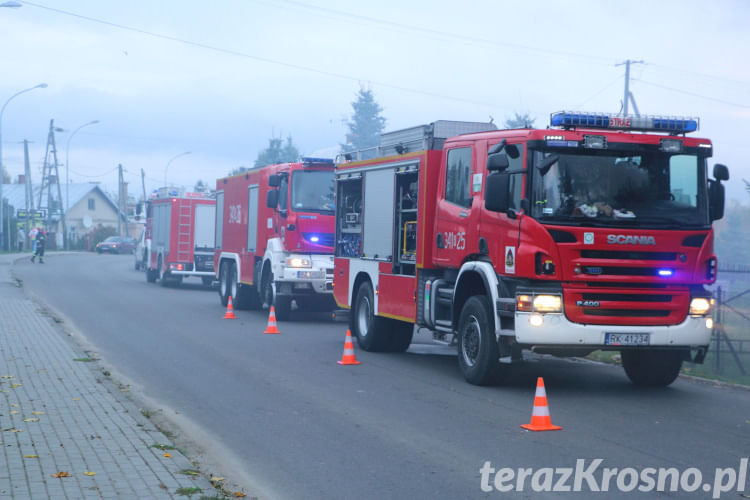 Pożar domu w Iwoniczu