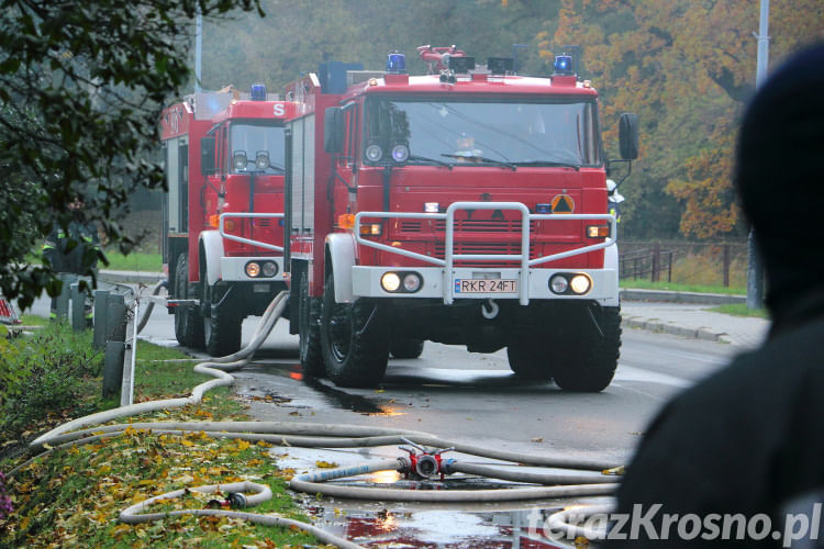 Pożar domu w Iwoniczu