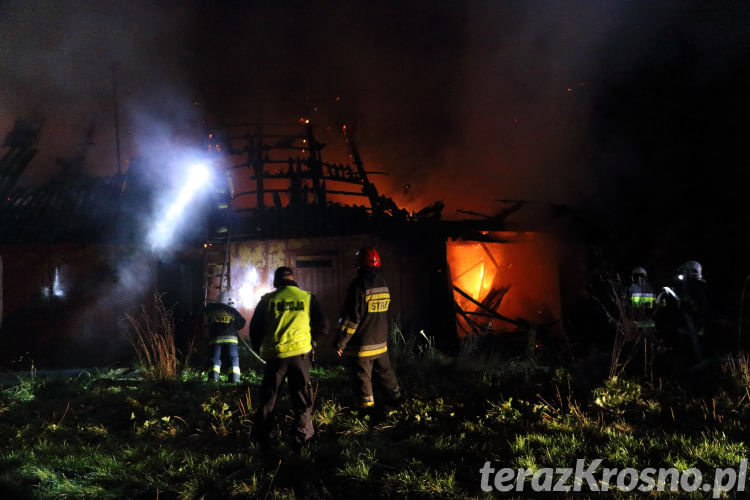 Pożar domu w Jasionce