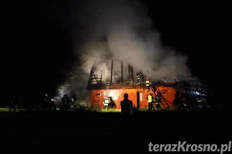 Pożar domu w Jasionce