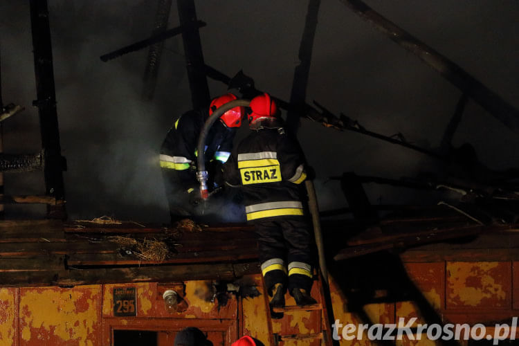 Pożar domu w Jasionce