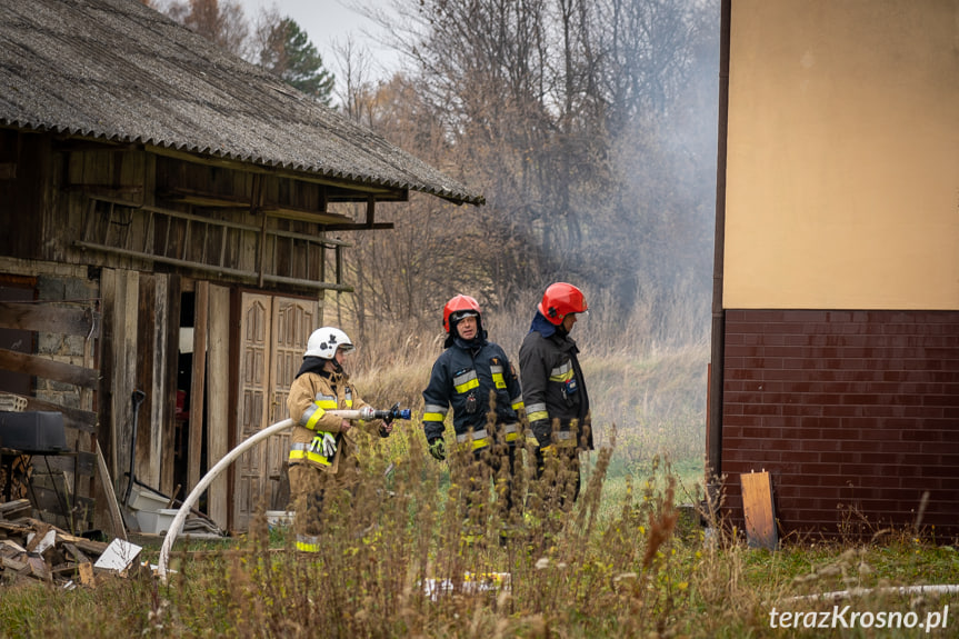 Pożar domu w Kobylanach