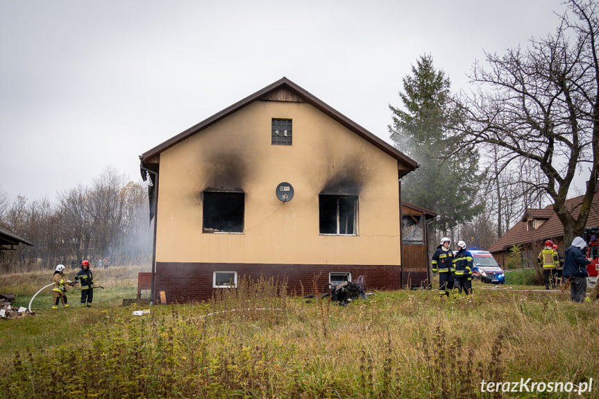 Pożar domu w Kobylanach