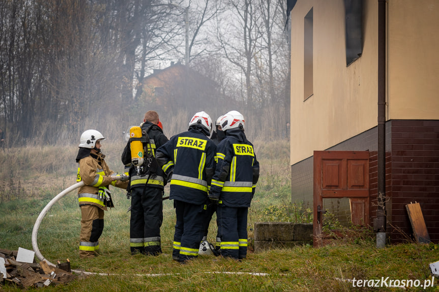 Pożar domu w Kobylanach