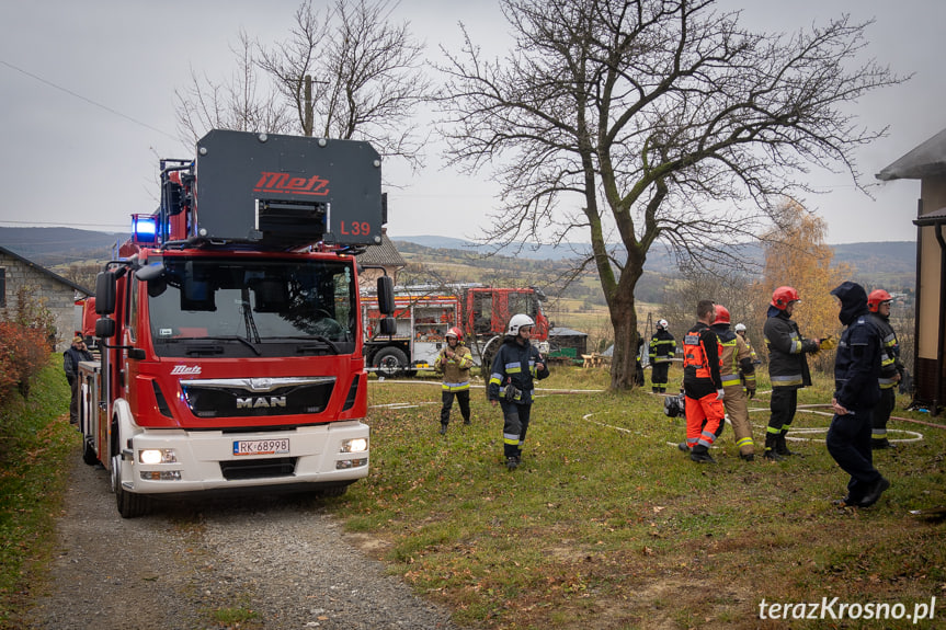 Pożar domu w Kobylanach