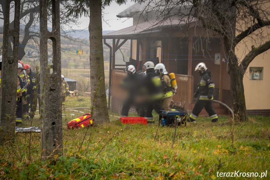 Pożar domu w Kobylanach