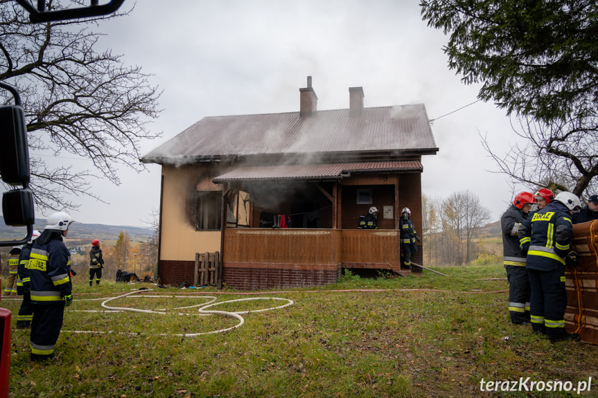 Pożar domu w Kobylanach