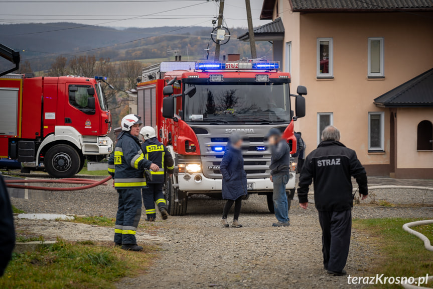 Pożar domu w Kobylanach