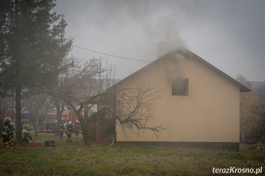 Pożar domu w Kobylanach