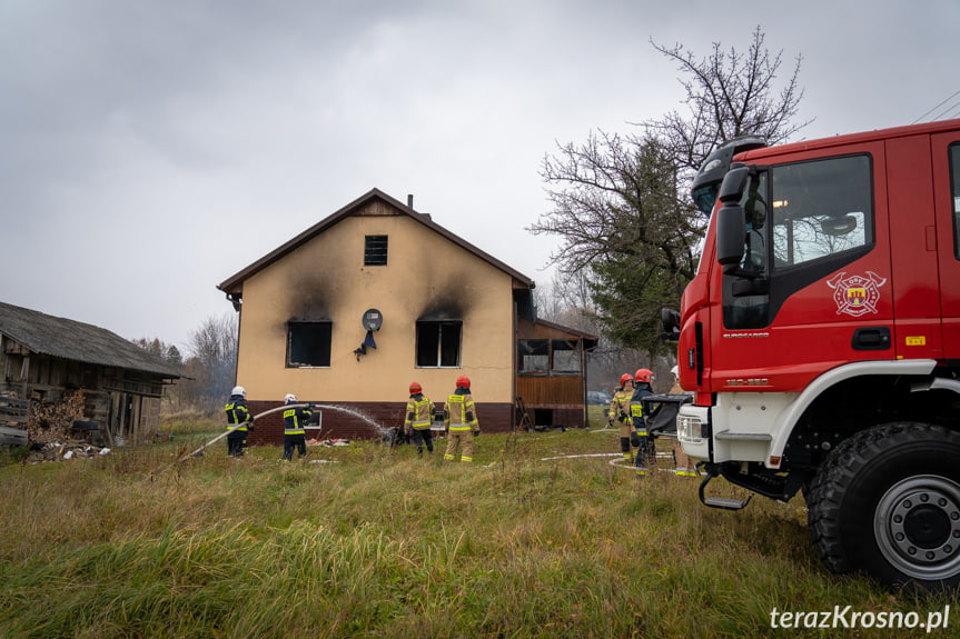 Pożar domu w Kobylanach