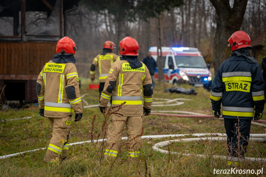 Pożar domu w Kobylanach