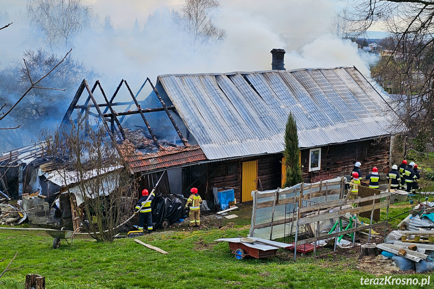 Pożar domu w Korczynie