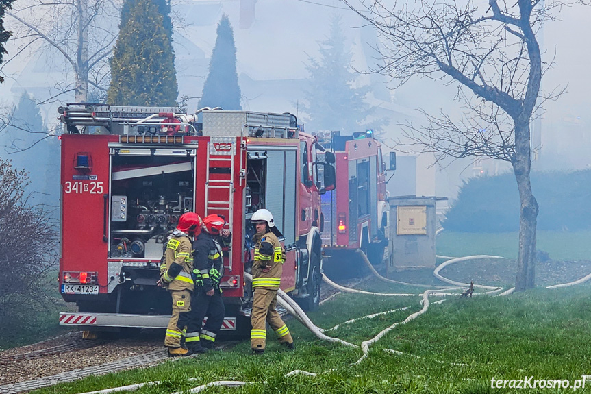 Pożar domu w Korczynie