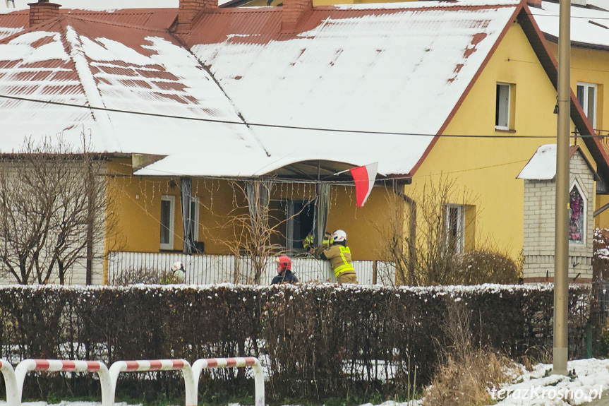 Pożar domu w Krościenku Wyżnym