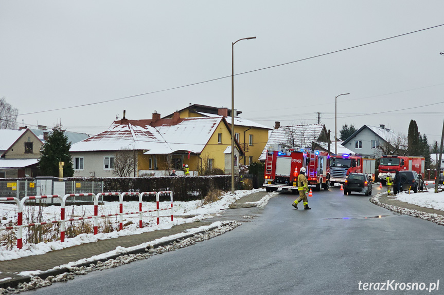 Pożar domu w Krościenku Wyżnym