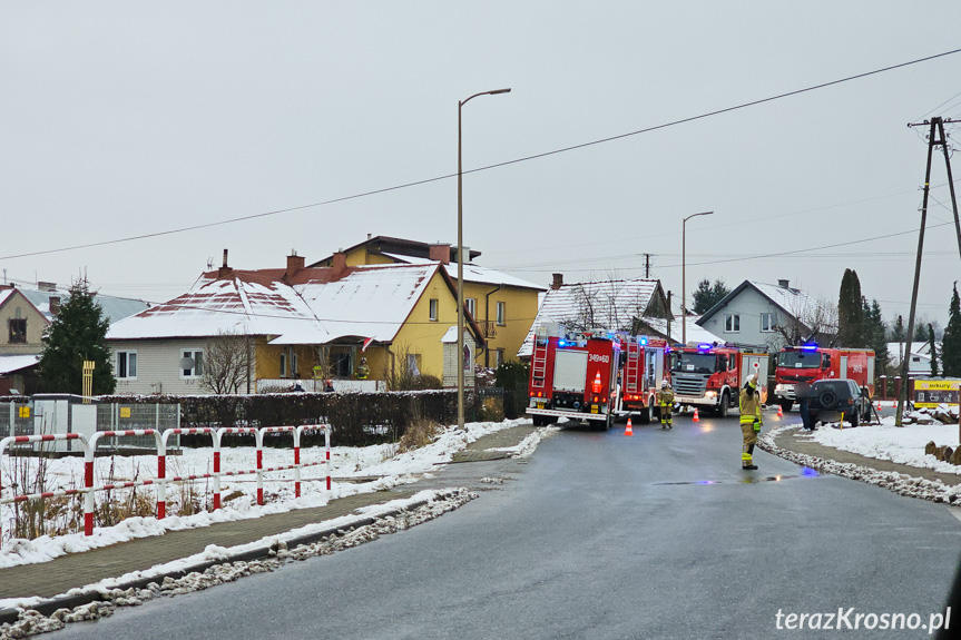 Pożar domu w Krościenku Wyżnym