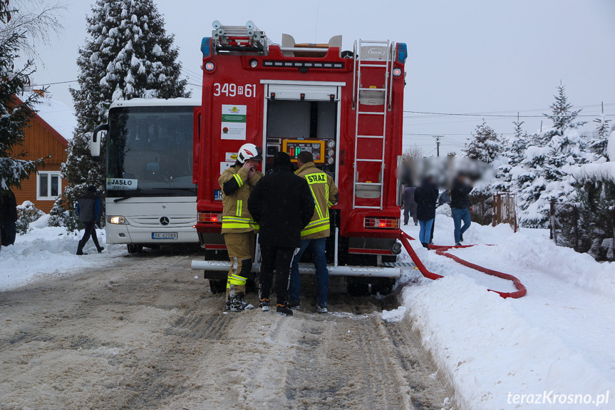 Pożar domu w Krościenku Wyżnym