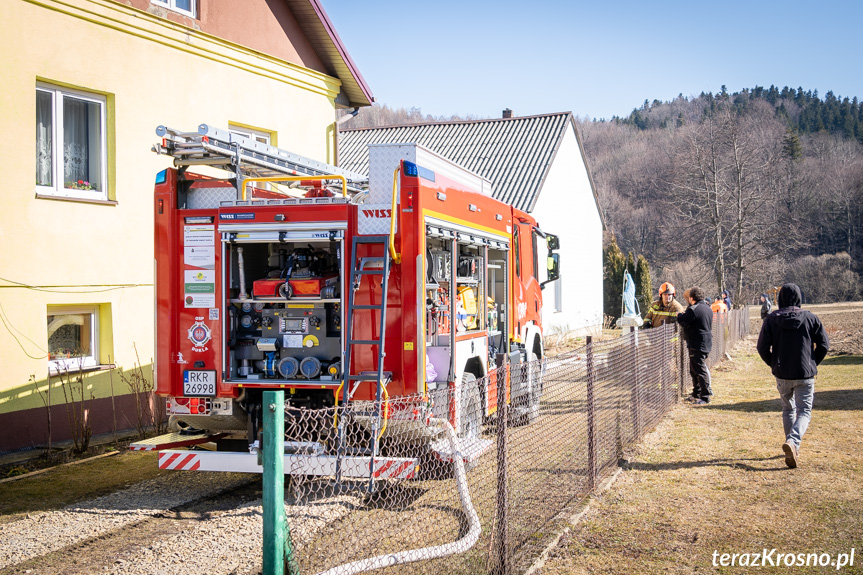 Pożar domu w Lipowicy