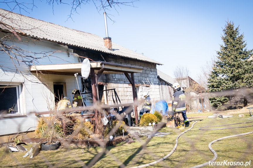 Pożar domu w Lipowicy