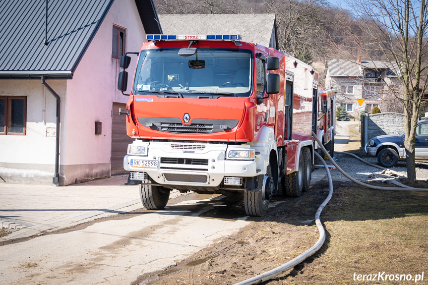 Pożar domu w Lipowicy