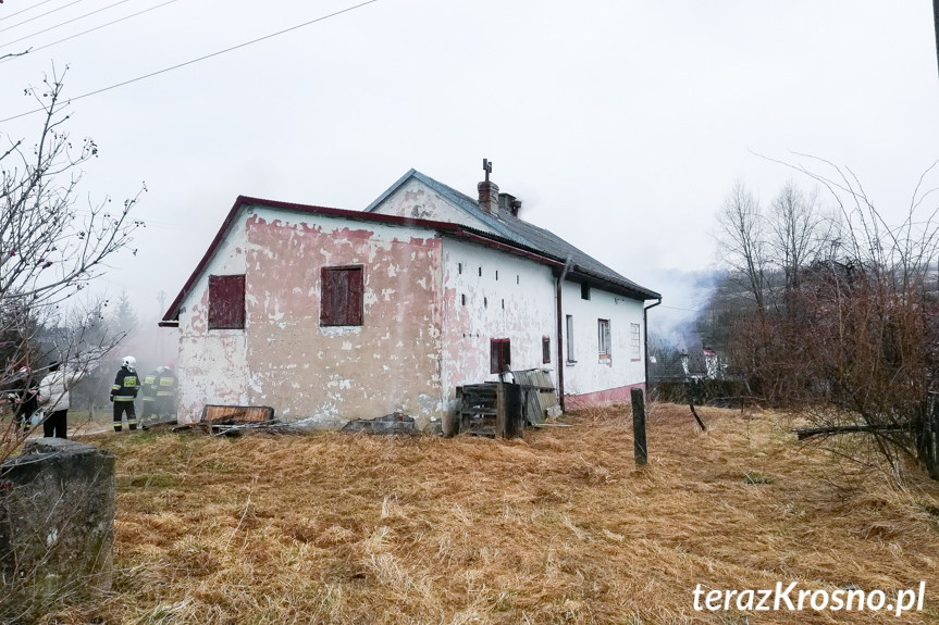 Pożar domu w Lubatowej